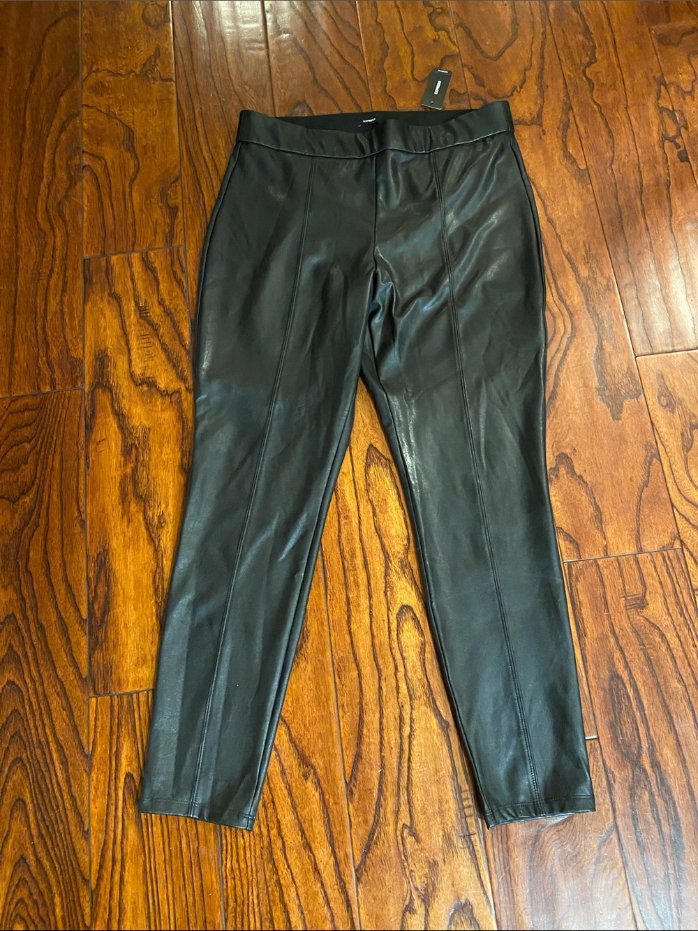 Womenβs Express Black Faux Leather Legging Pants